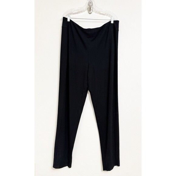 J Jill Wearever Collection PANTS Smooth Fit Slim Leg Black Womens XL TALL - Picture 1 of 10